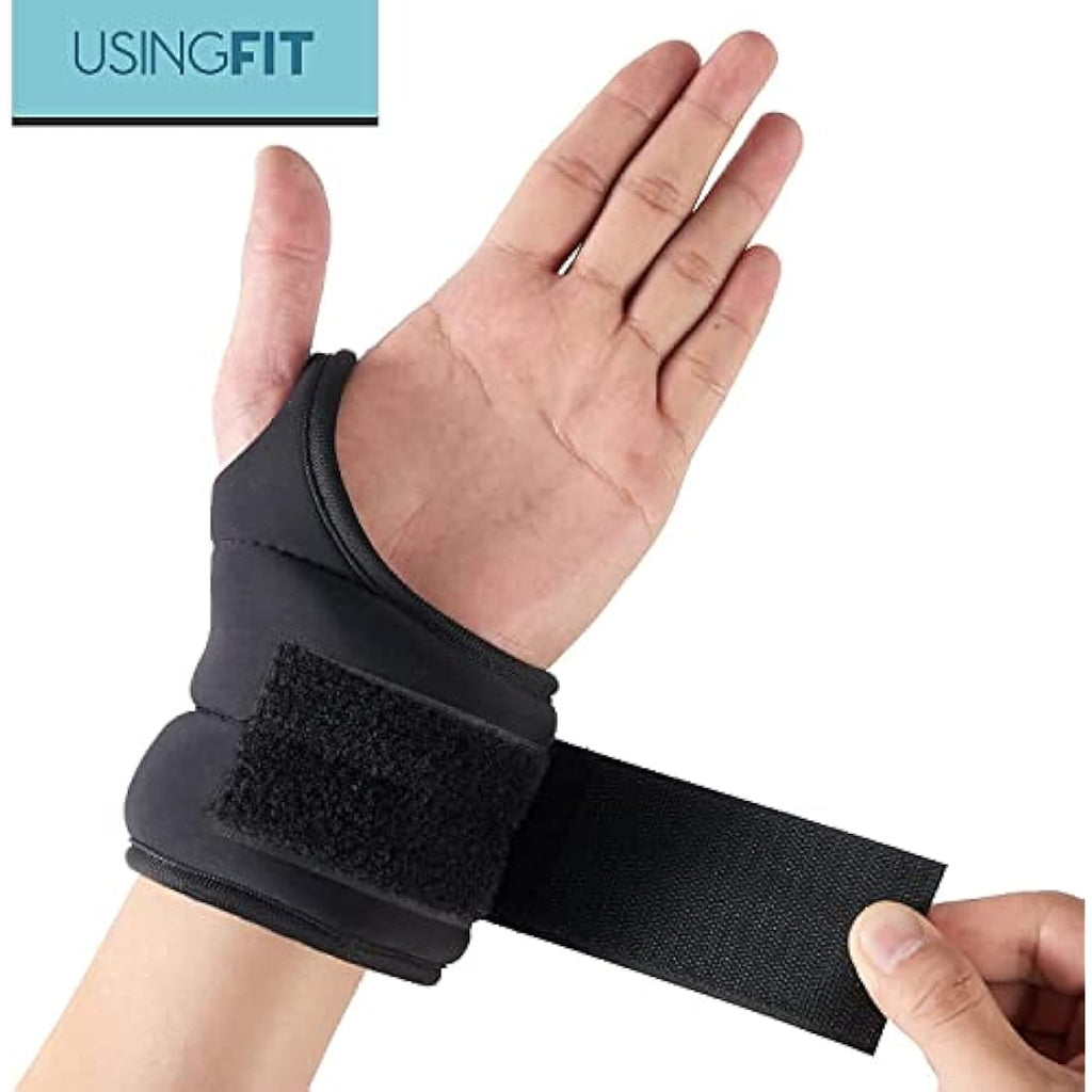 USINGFIT Wrist and Ankle Weights with Thumb Loops - 1kg to 3kg Pair