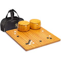 Bamboo Go Game Set - 19x19 Reversible Board & Melamine Stones