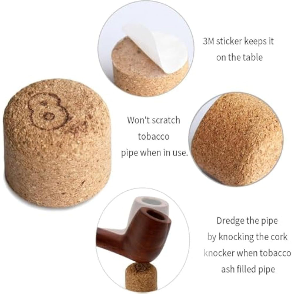 Joyoldelf Rosewood Tobacco Pipe Set – Mahogany Smoking Pipe with Stand