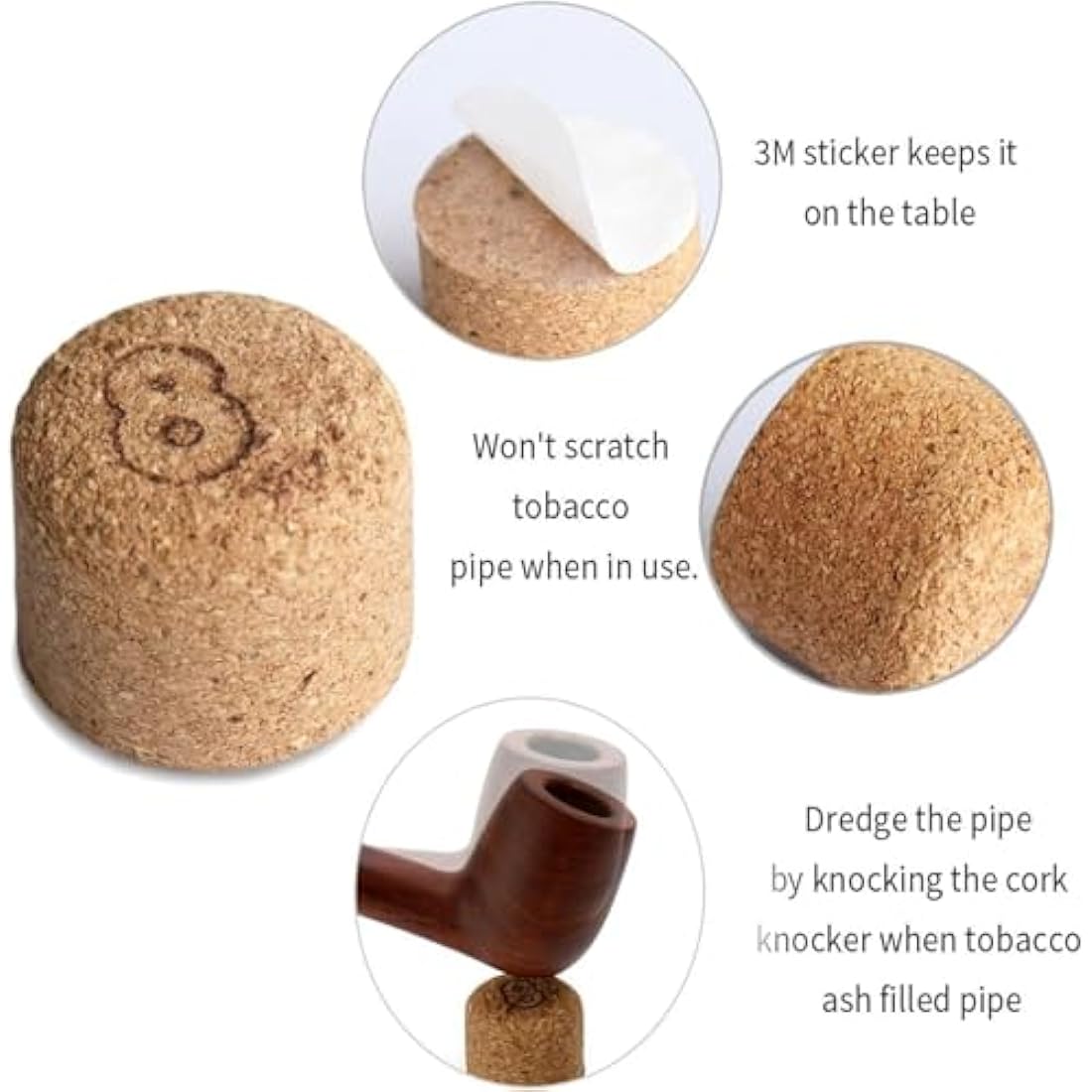 Joyoldelf Rosewood Tobacco Pipe Set – Mahogany Smoking Pipe with Stand