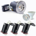Sweier 90-Min Fire Rated GU10 LED Downlight | Satin Nickel 5W 3000K 4-Pack
