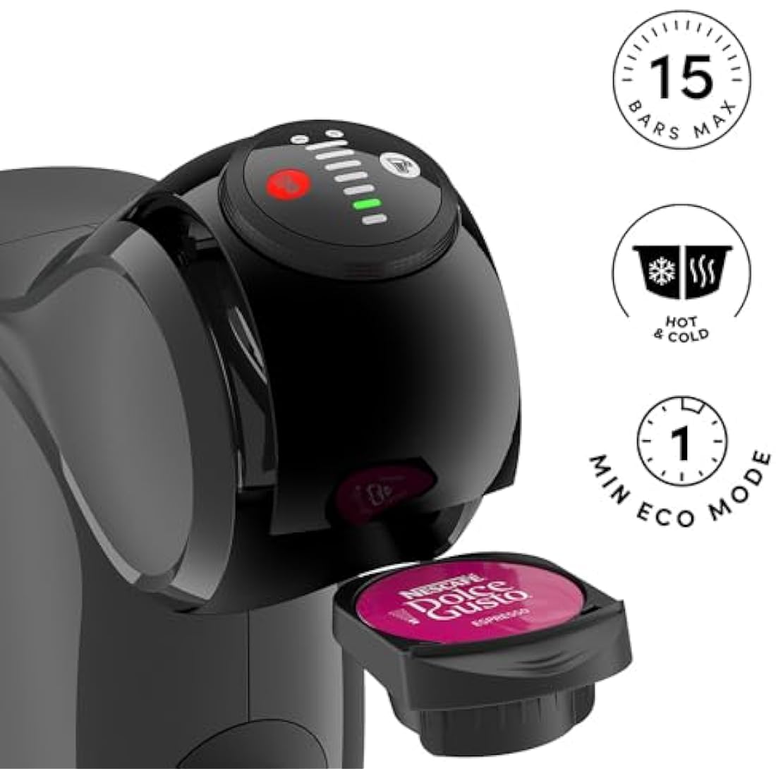 De'Longhi Dolce Gusto Genio S Pod Coffee Machine - Anthracite