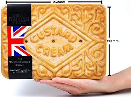 Jolof Store Giant Custard Cream Biscuits – 450g Collectible Gift Tin