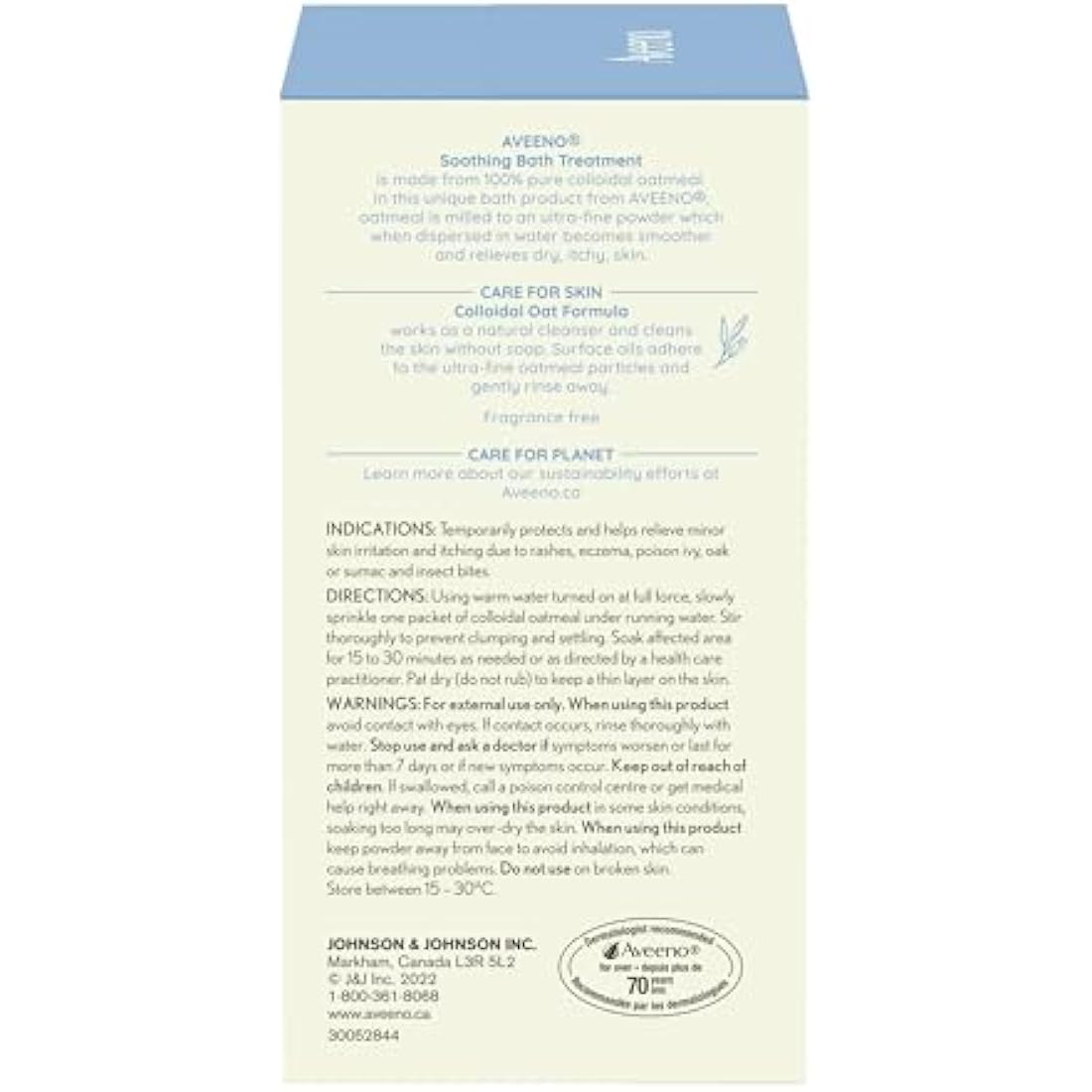 Aveeno Soothing Colloidal Oatmeal Bath Treatment for Itchy Skin - 8 Pack