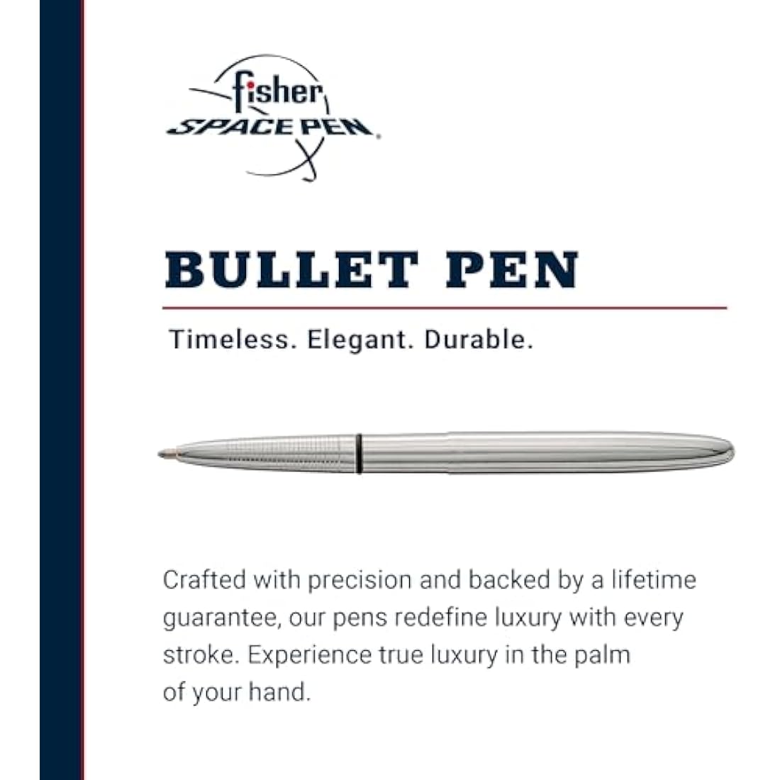 Fisher Space Pen Bullet Chrome – Compact EDC Pocket Writing Instrument