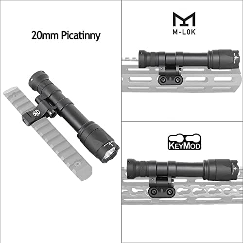 SBGJMY M640C Tactical Flashlight | 800 Lumen LED Torch with Rail Mount