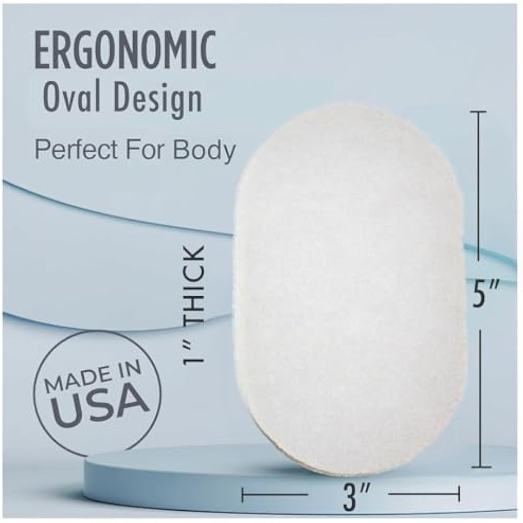 HartFelt Exfoliating Body Scrub Sponge Set | 7pk Gentle Skin Scrubber