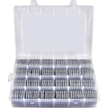 Jolof Store 168 Piece Coin Capsules with Foam Gaskets and Storage Box