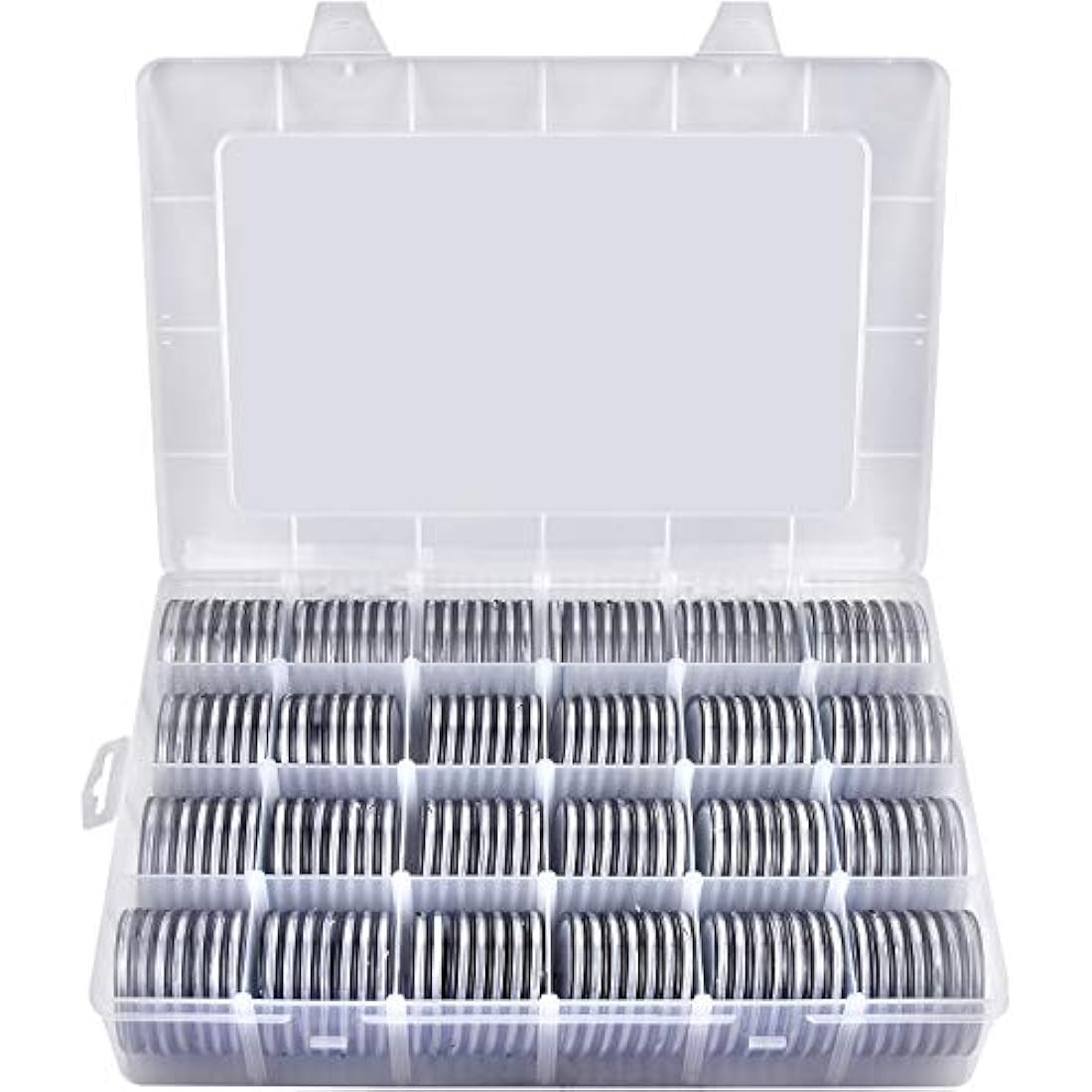 Jolof Store 168 Piece Coin Capsules with Foam Gaskets and Storage Box