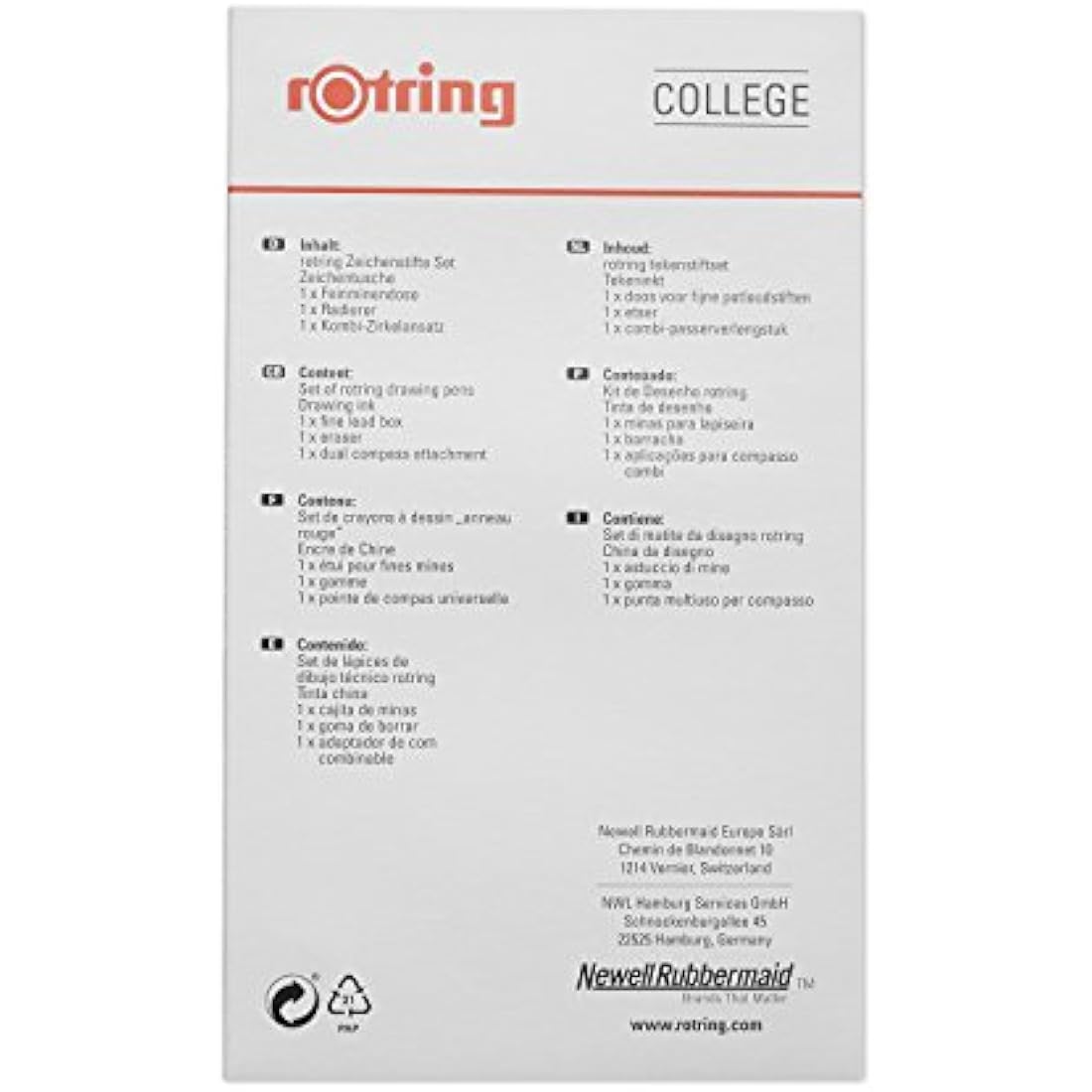 rOtring Isograph Technical Pen & Pencil College Set | 3 Pens + Tikky
