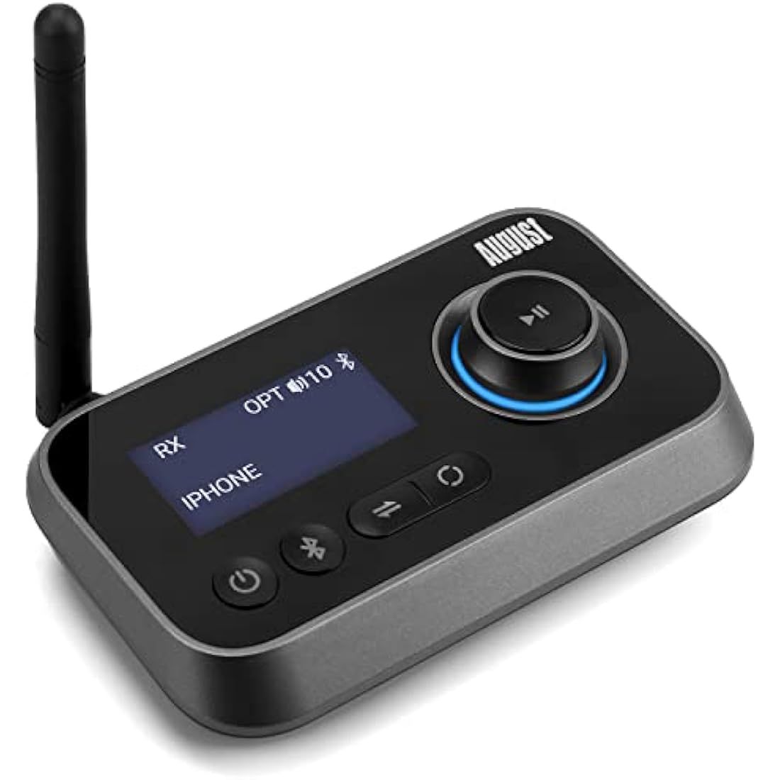 August MR280 Bluetooth 5.0 Transmitter Receiver | Optical RCA AUX Adapter