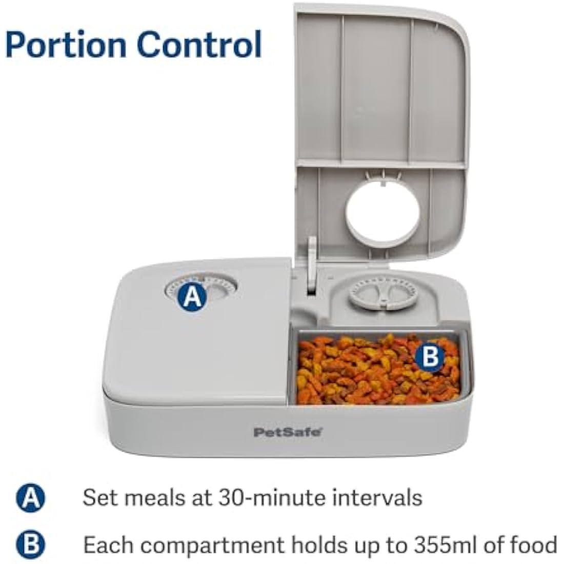 PetSafe 2 Meal Automatic Pet Feeder – BPA-Free Bowls for Cats & Dogs