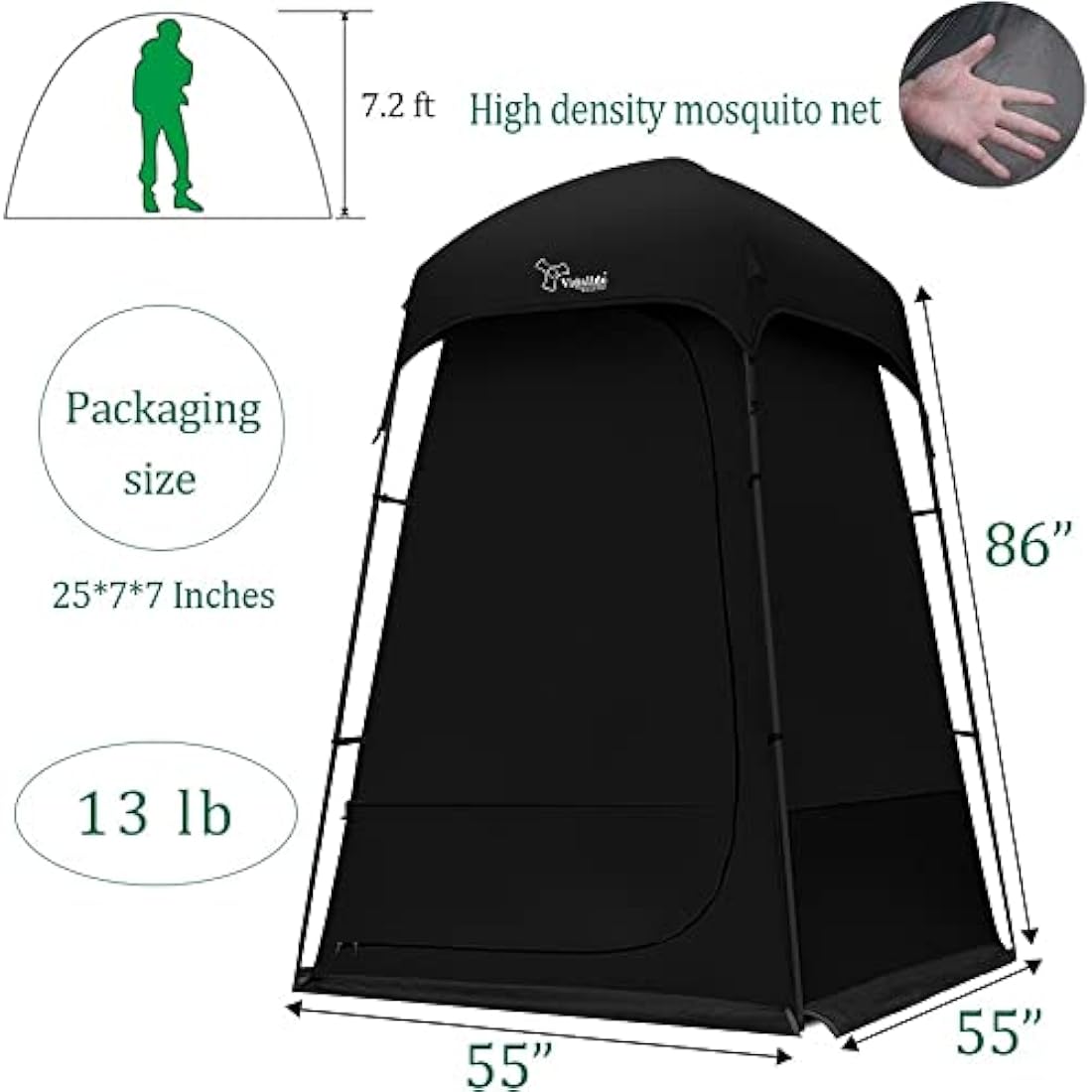 Jolof Store Portable Privacy Tent – Outdoor Camping Shower & Changing Room