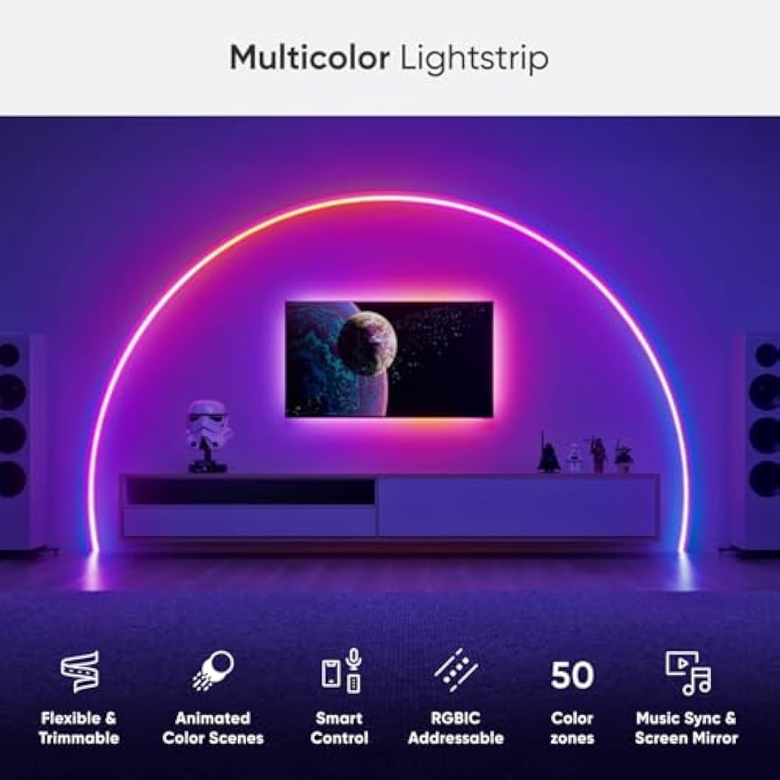 Nanoleaf Matter 5M Gradient LED Light Strip | 300 RGB IC Addressable