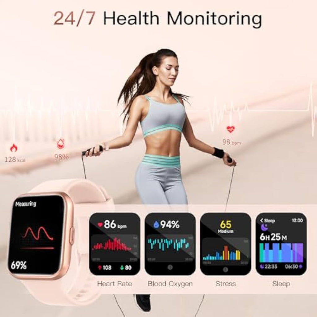 Women's Smart Watch – 1.8" Alexa & Bluetooth Call Fitness Tracker