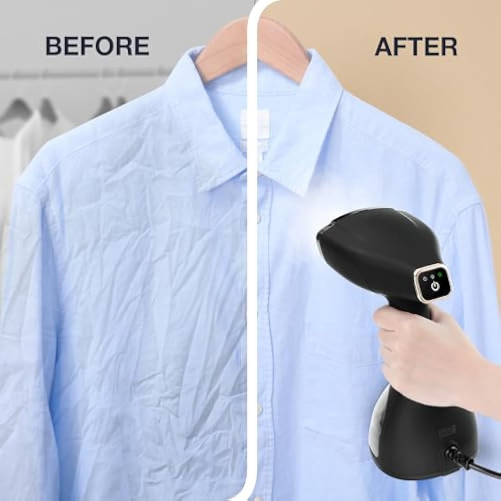 LEBENLANG Handheld Garment Steamer - 1500W Portable Fabric Iron, 300ml