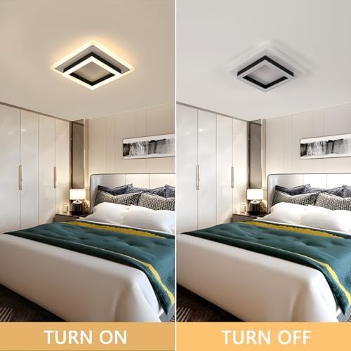 DELIPOP 30W Square LED Ceiling Light – Modern 3000K Warm Light Lamp