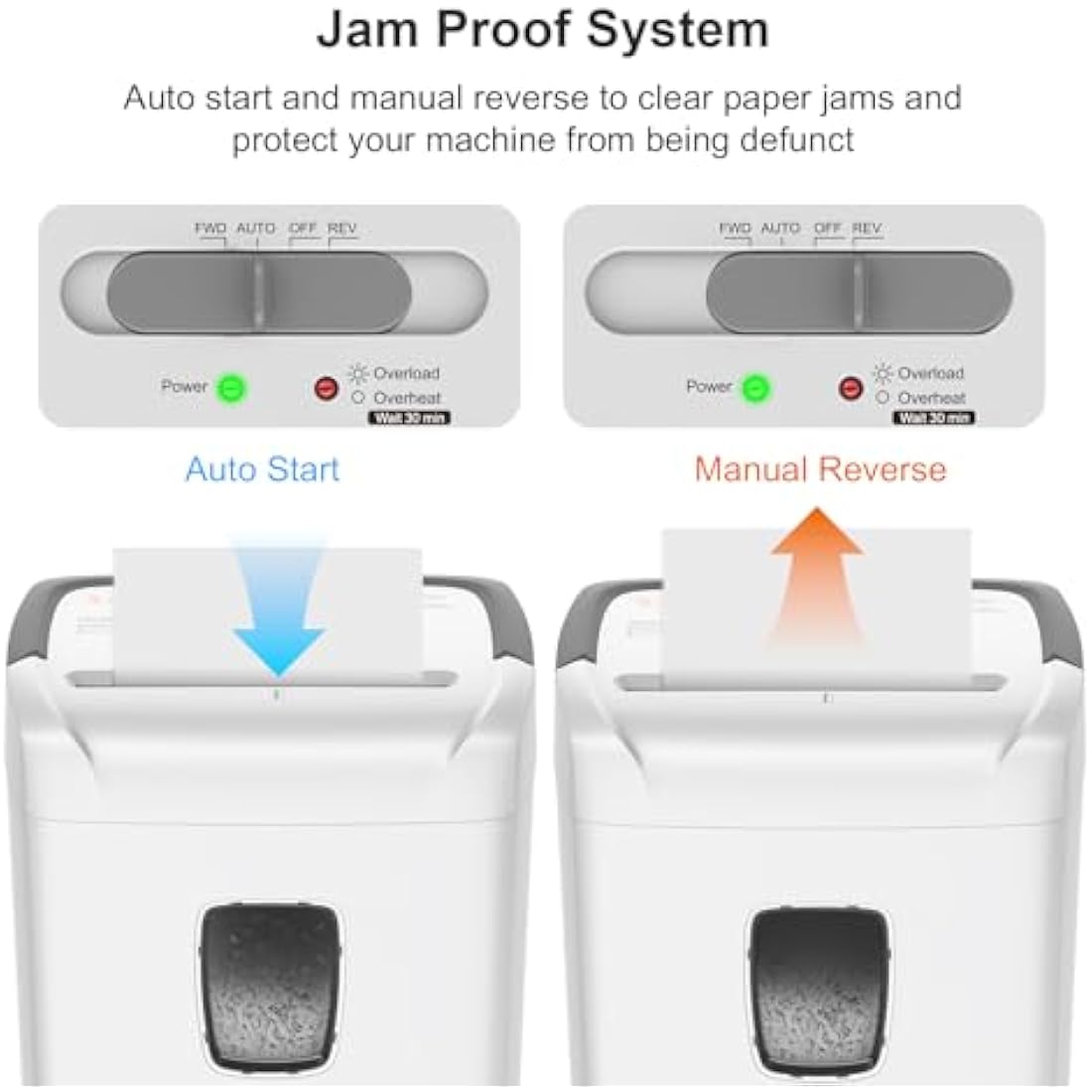 Bonsaii 12-Sheet Cross-Cut Paper Shredder | P4 Security & 21L Bin