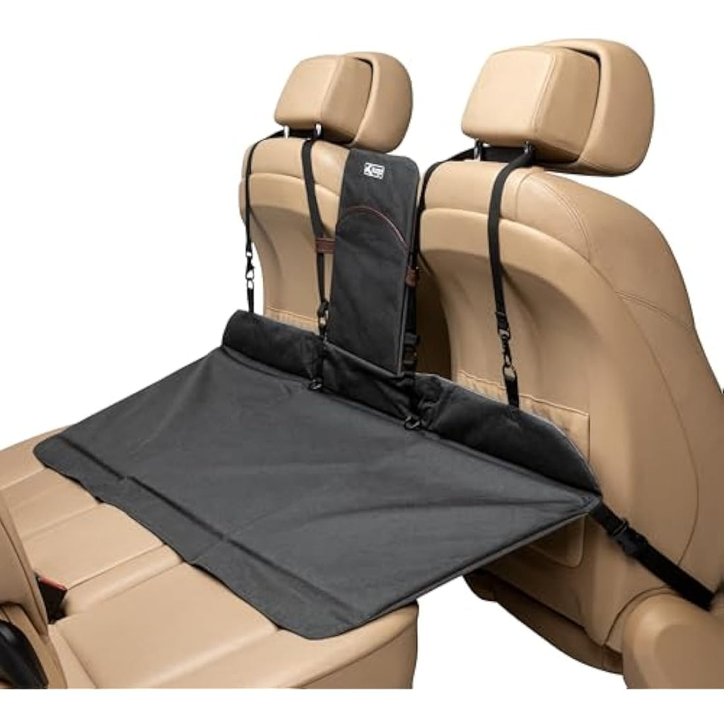 Kurgo Rover Backseat Bridge | Waterproof Dog Car Seat Extender – Black