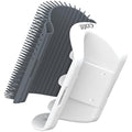 Catit Senses 2.0 Self Groomer Wall Brush with Catnip - Gray Cat Accessory
