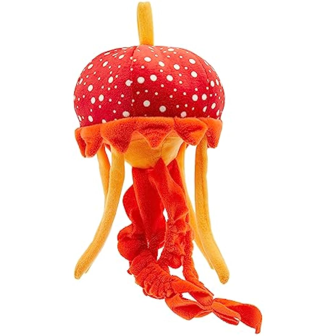 Zappi Co Jellyfish Plush Toy – 100% Recycled Orange Stuffed Animal (33cm)