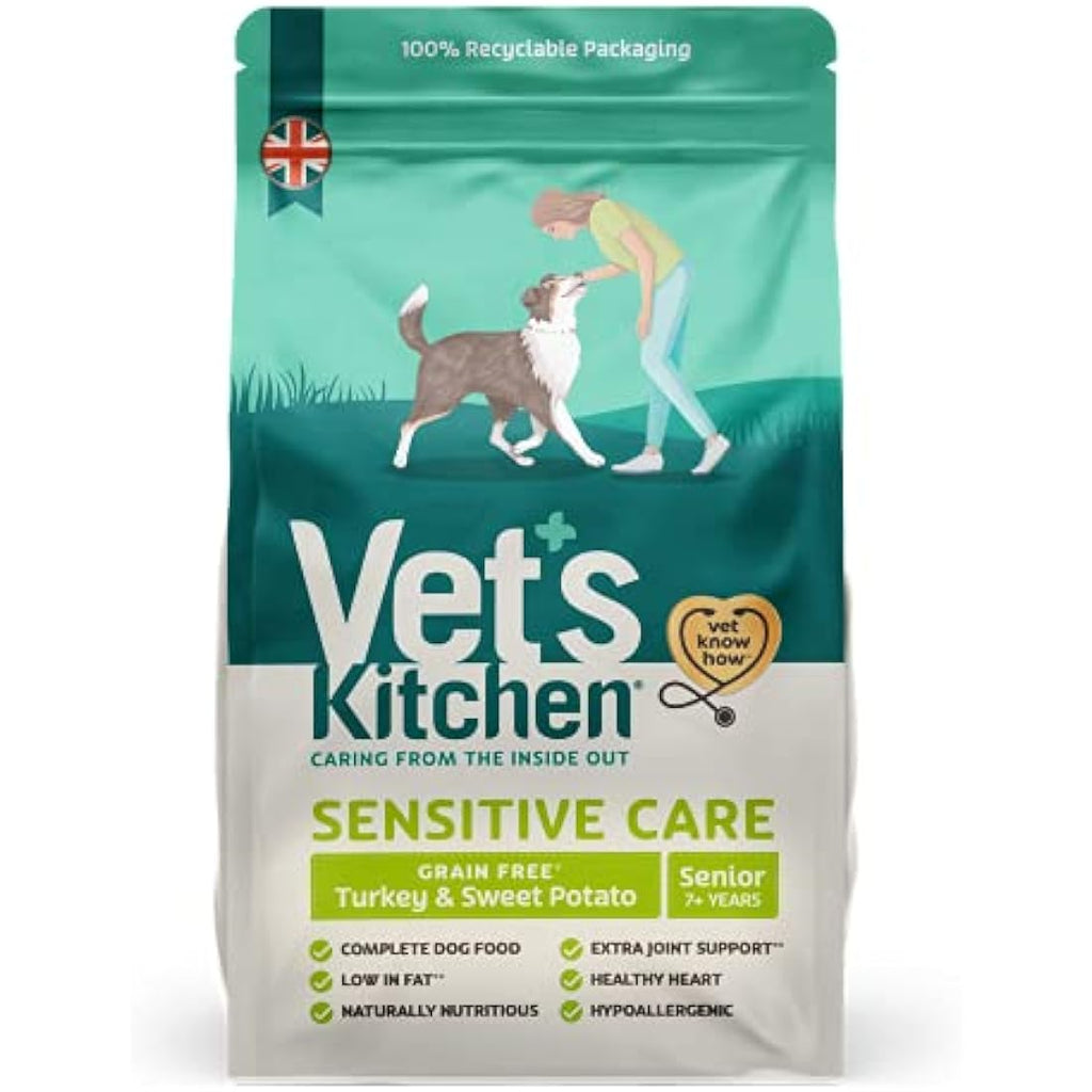 Vet's Kitchen Senior Grain Free Dog Food – Turkey & Sweet Potato 2.2kg