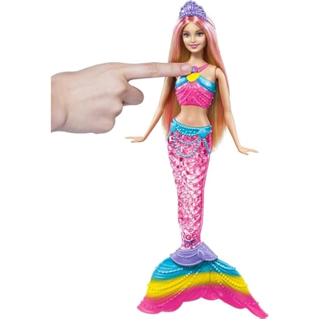 Barbie Dreamtopia Rainbow Lights Mermaid Doll – Light-Up Water Toy
