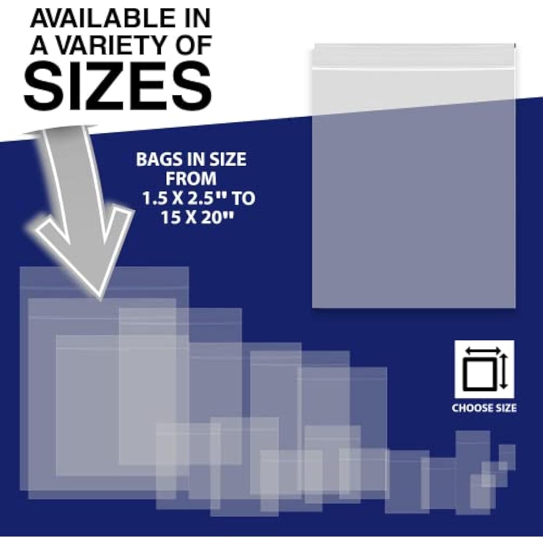 Sabco 100 Grip Seal Bags 11x16 | Clear Resealable Zip Lock Polythene