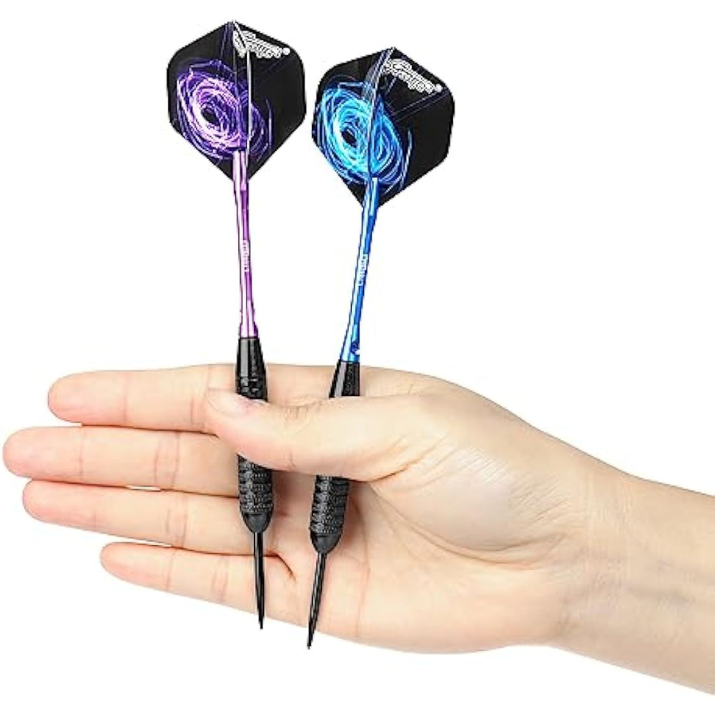 CyeeLife Steel Tip Darts Set – 12pcs Professional Beginner Darts