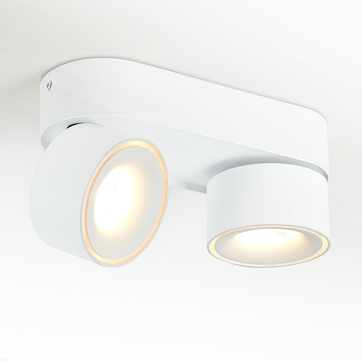Budbuddy 2x12W LED Ceiling Spotlights | Swivel Aluminum Surface Downlight
