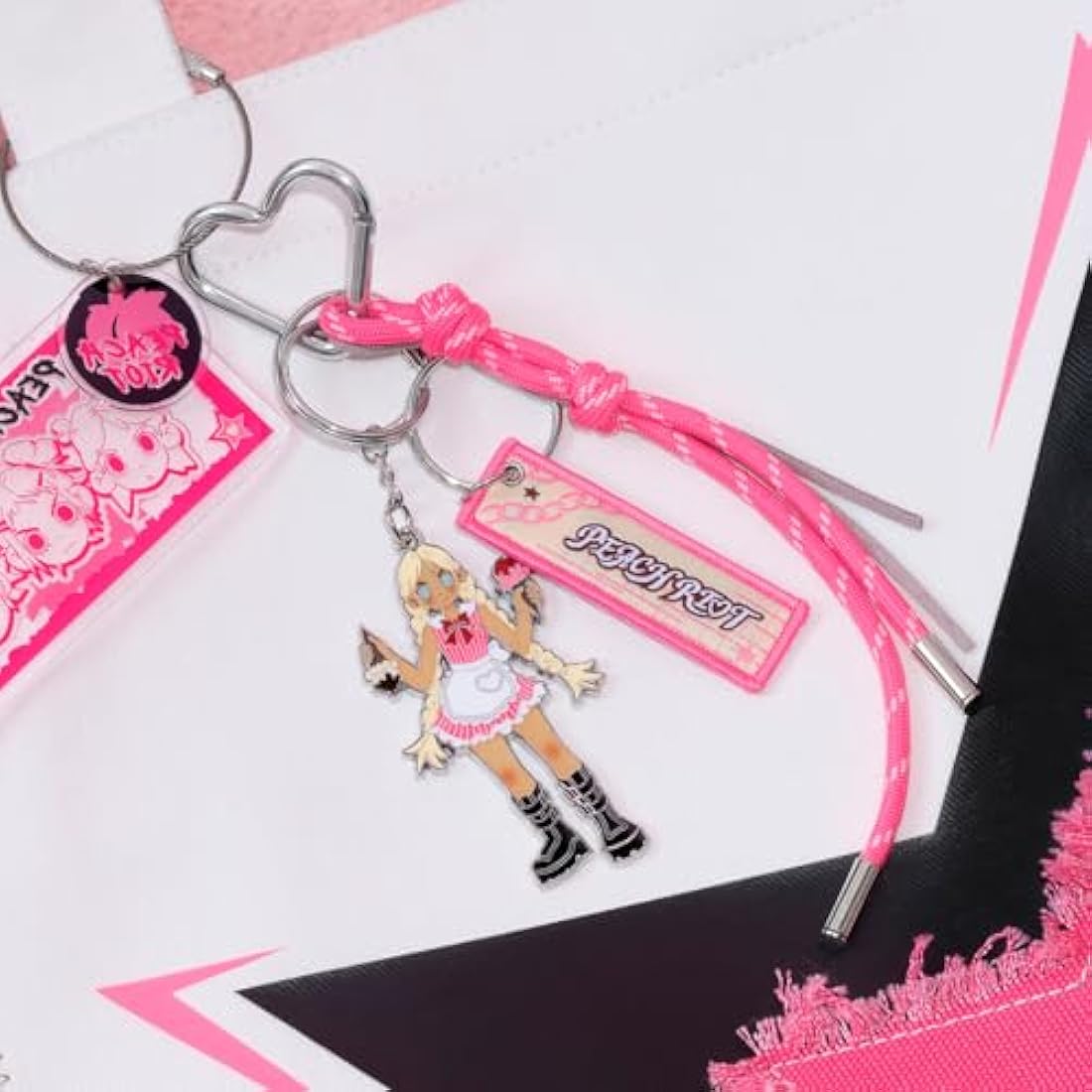 POP MART Peach Riot Rush Hour Series Pendant Set - Collectible Art Toys