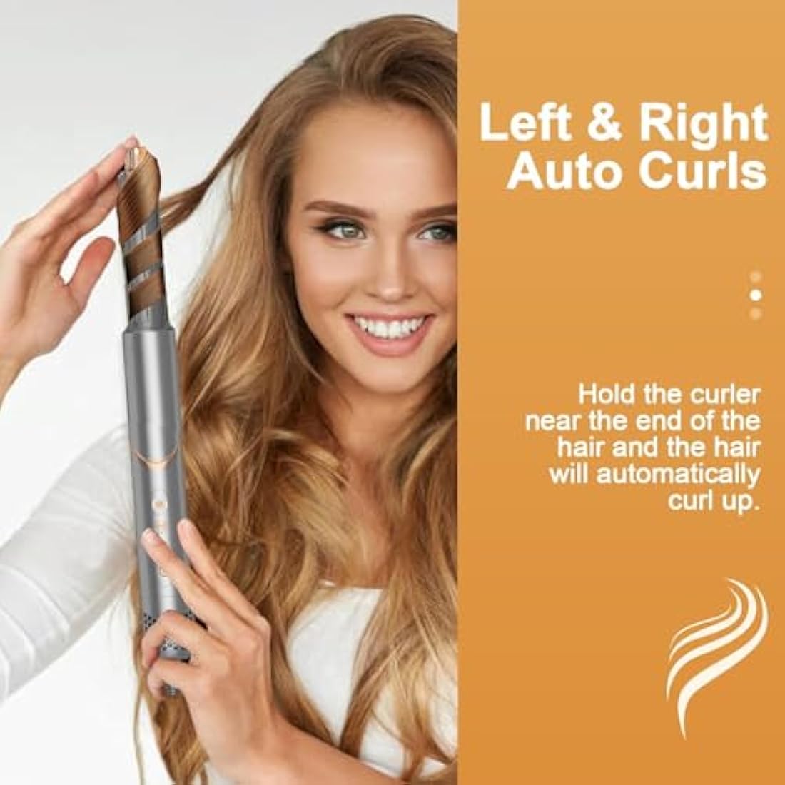 Dryhsip 8-in-1 Air Hair Styler | Foldable Ionic Blow Dry Brush & Curler