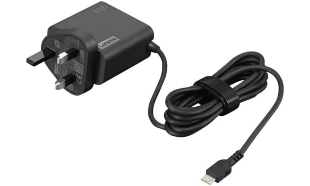 Lenovo 65W USB-C Wall Adapter – UK Plug Fast Charging Laptop Power