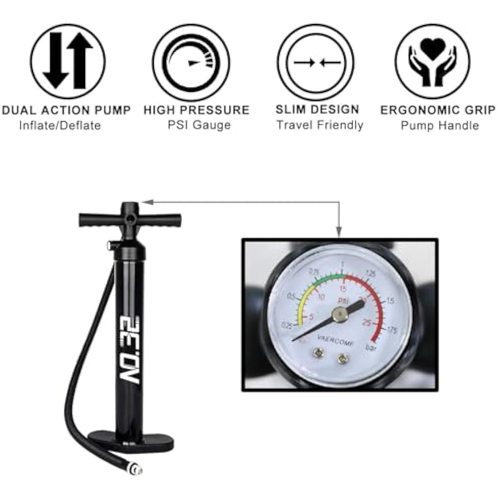 NO. 32 Inflatable Stand Up Paddle Board – 10'6" Beginner SUP Kit