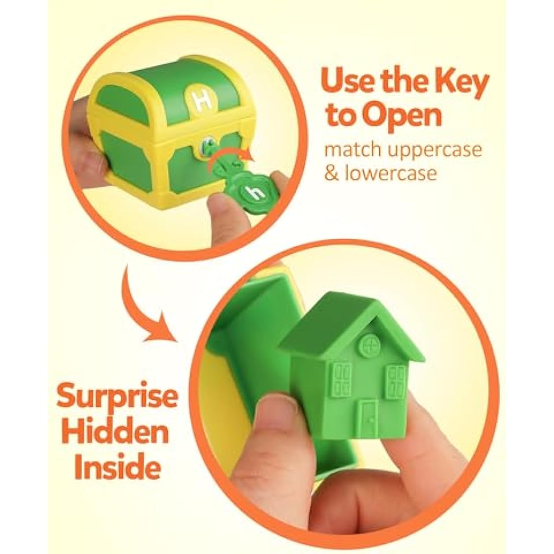 Coogam Alphabet Learning Treasure Locks – ABC Matching Educational Toy