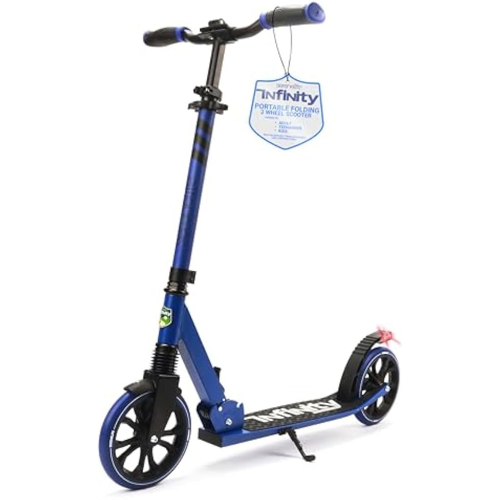 SereneLife Folding Kick Scooter – Adjustable LED Big Wheels for Kids & Teens