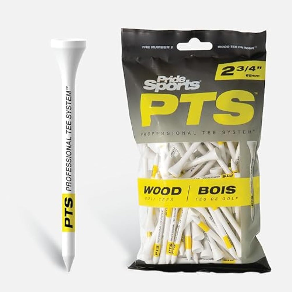Pride Professional ProLength 2 3/4" Wooden Golf Tees – 100 Count