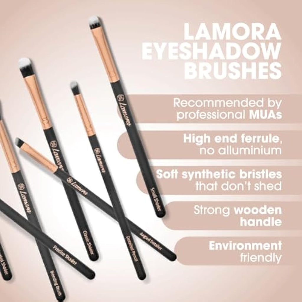 Jolof Store 7-Piece Eye Makeup Brush Set | Vegan Synthetic Bristles