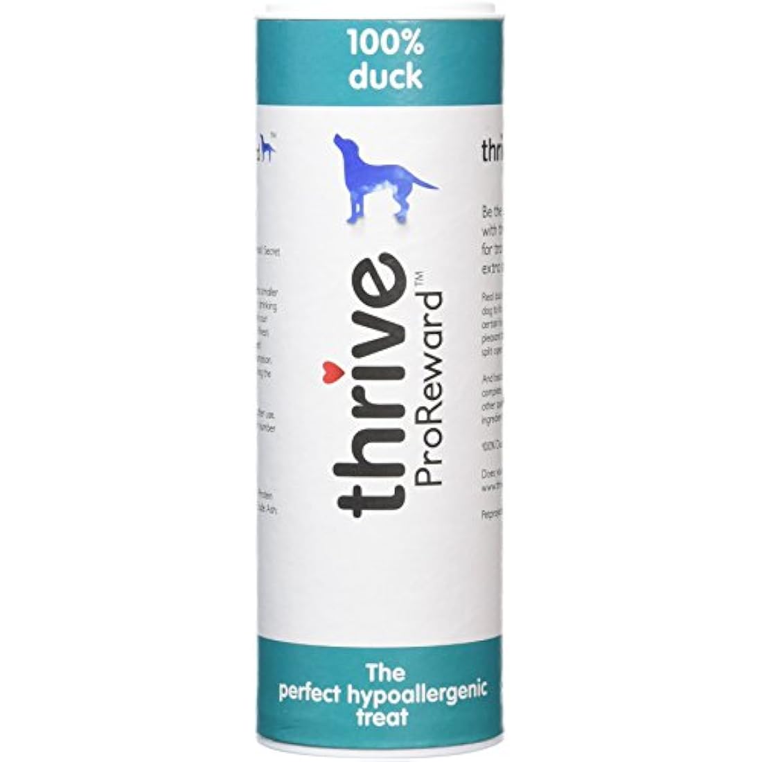 Thrive Duck Dog Treats – Hypoallergenic & Low Fat Grain Free Snacks (4 Pack)