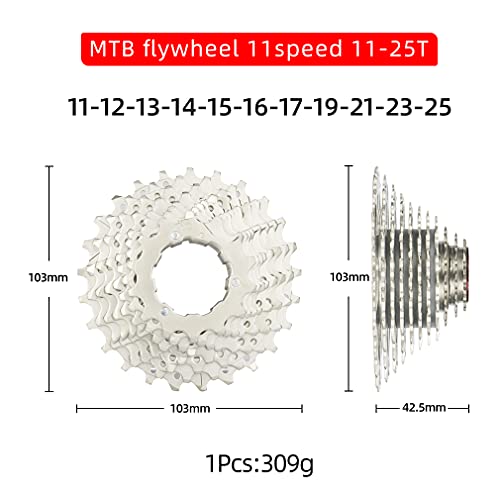 CYSKY 11 Speed Cassette 11-25T | Lightweight Steel Road & MTB Freewheel