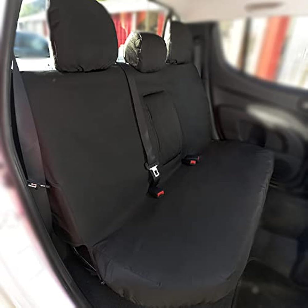 Mitsubishi L200 Trojan (2006-2015) Waterproof Tailored Seat Covers - Black