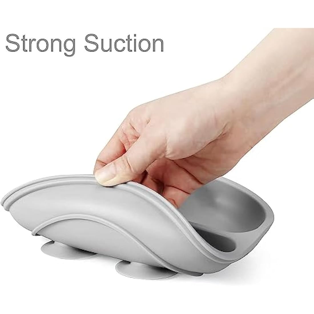 PandaEar Silicone Suction Plates and Spoons Set for Baby Weaning