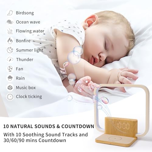 Blonbar Sunrise Alarm Clock | Bedside Lamp with 10W Wireless Charging