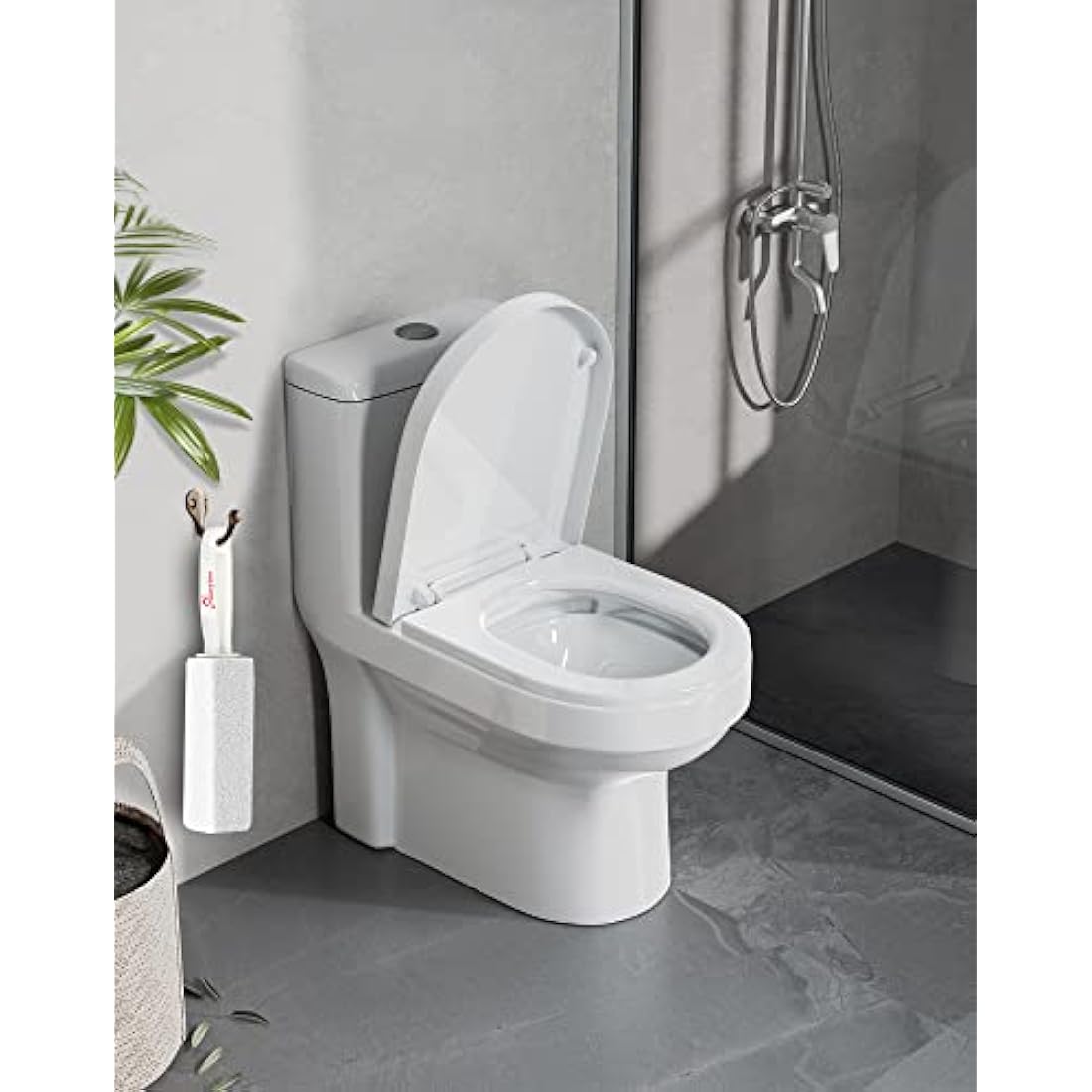 Maryton Pumice Stone Toilet Bowl Cleaner with Handle - 2 Pack White