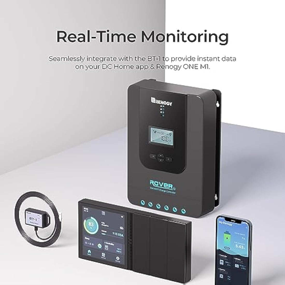 Renogy 20A MPPT Solar Charge Controller | 12V/24V LCD Display Regulator