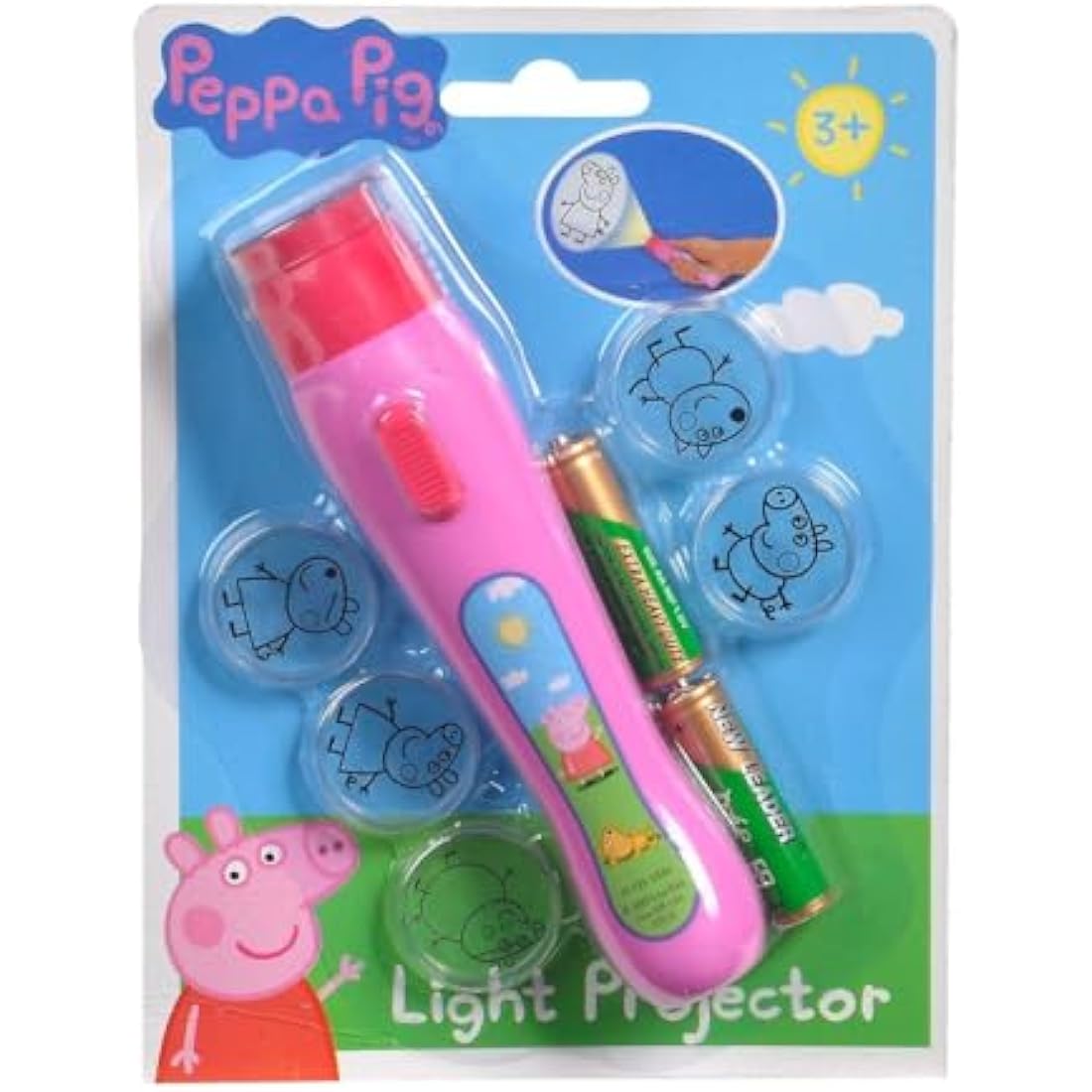 Peppa Pig Kids Light Projector by Simba – Colorful Night Light Toy