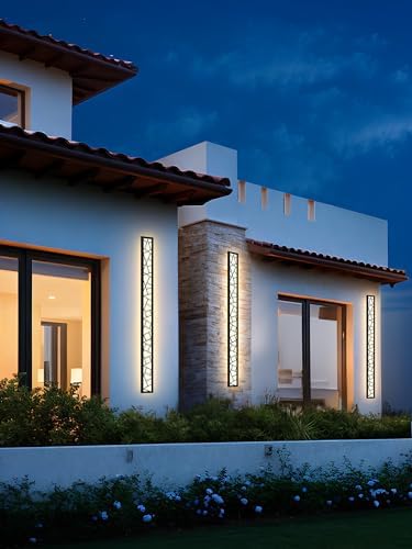 Modern LED Outdoor Wall Sconce | 48W IP65 Waterproof 150cm