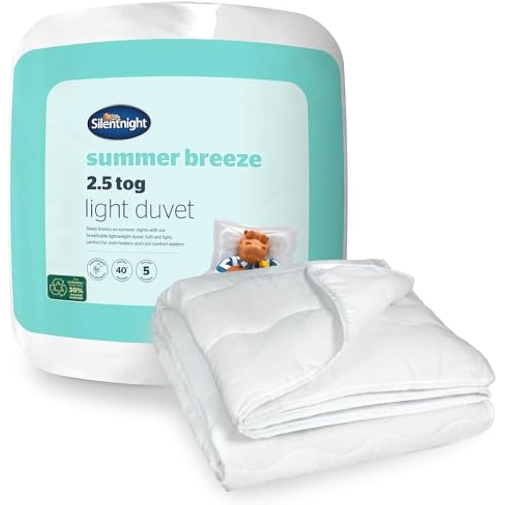 Silentnight Summer Breeze 2.5 Tog Duvet – Lightweight Double Quilt