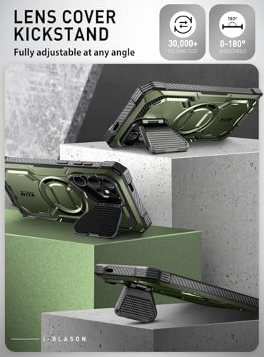 i-Blason Armorbox for Samsung Galaxy S24 Ultra Case with MagSafe – Green