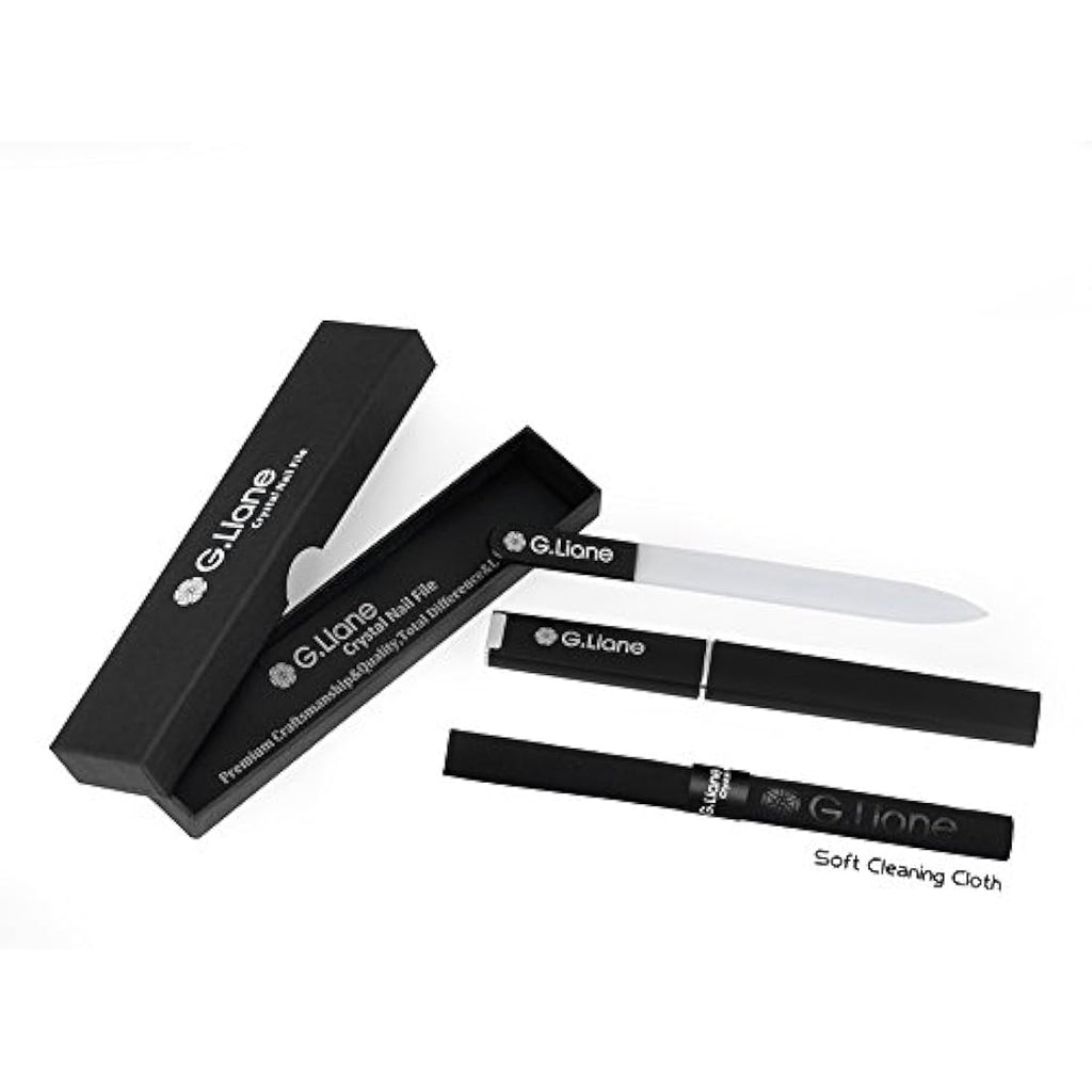 G.Liane Professional Glass Nail File Set - Tempered Glass Manicure Kit